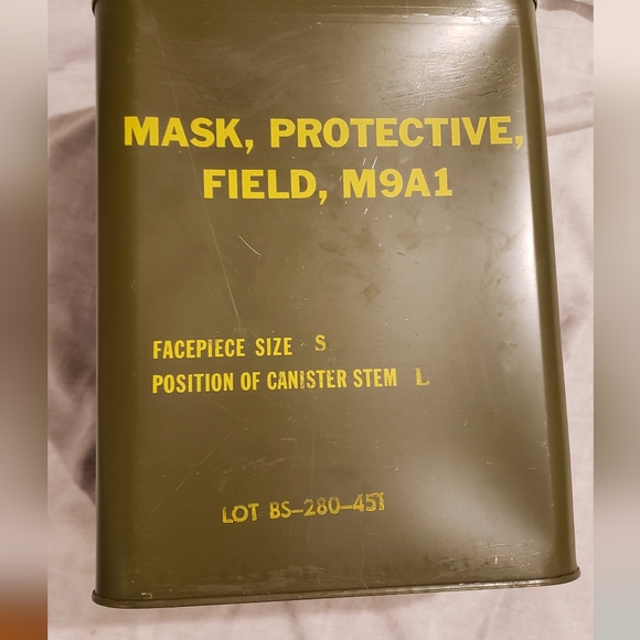 Original Korean War Gas Mask Protective Field M9A1 - Picture 3 of 4